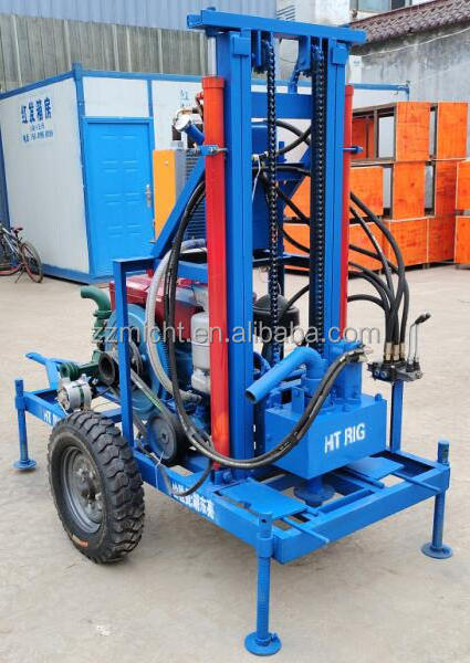 Portable Diesel Engine Borehole Water Well Drilling Rig Machine Wholesale Water Borehole Drilling Rig