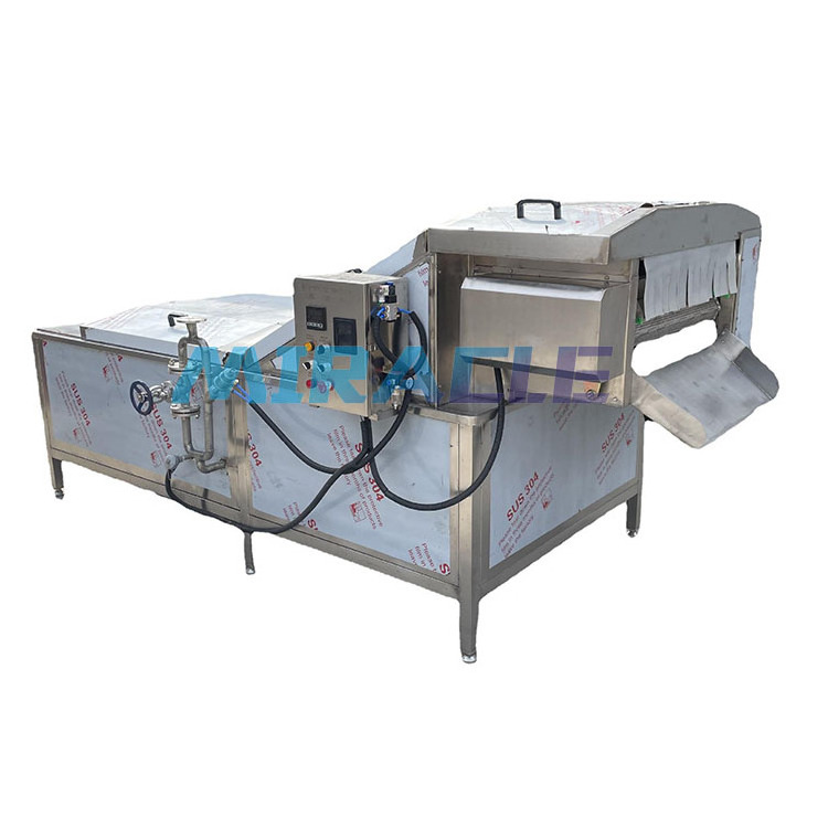 Commercial Continuous Belt Vegetable Potato Blanching Machine For French Fries Chips Pasteurizer and Blanching Machine