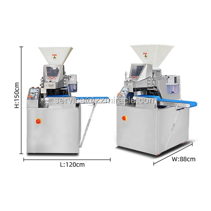 Full Automatic Small Dough Divider And Rounder Machine High Capacity Cookies Bread Dough Divider Machine