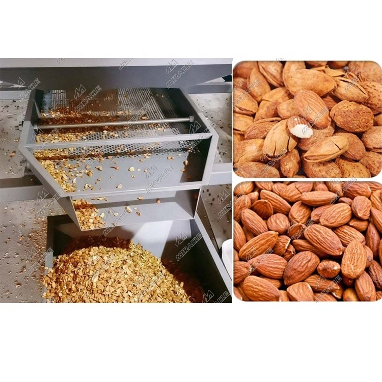 Industrial Almond Shell Breaking Machine Apricot Kernel Sheller Machine Apricot Crushing Machine