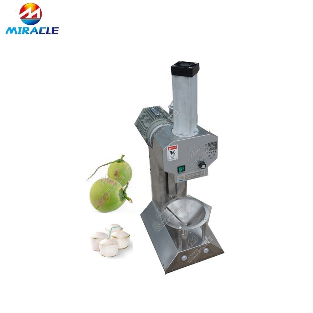 Stainless steel fresh coconut green skin peeling machine and coconut surface trimming machine