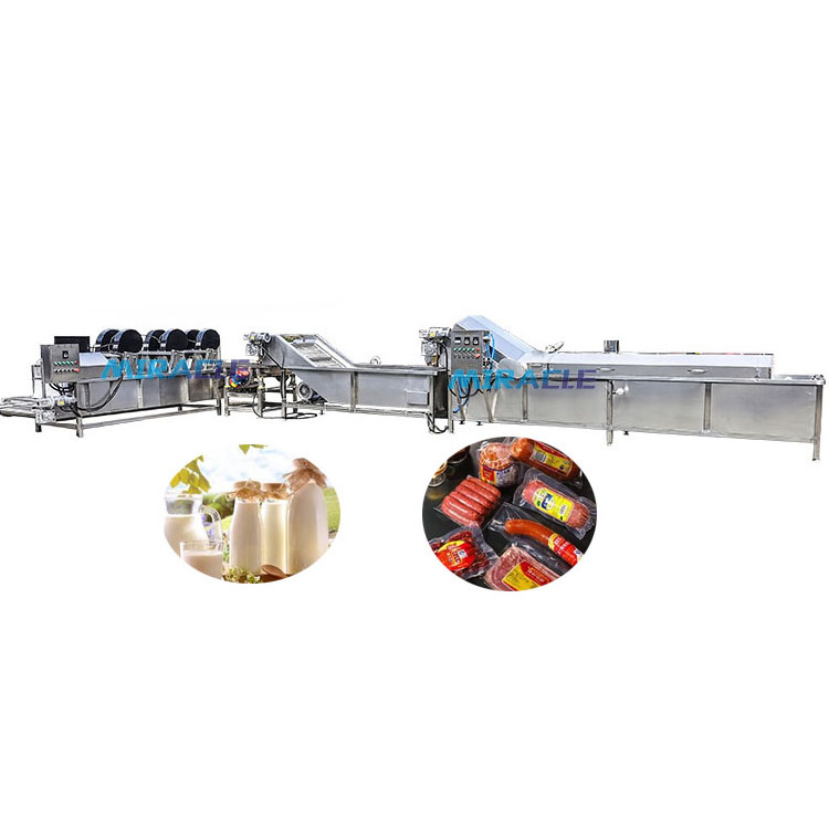 Commercial Continuous Belt Vegetable Potato Blanching Machine For French Fries Chips Pasteurizer and Blanching Machine