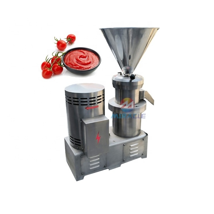 High Efficiency Tomato Sauce Processing Machine Colloid Mill Small Tomato Paste Machine