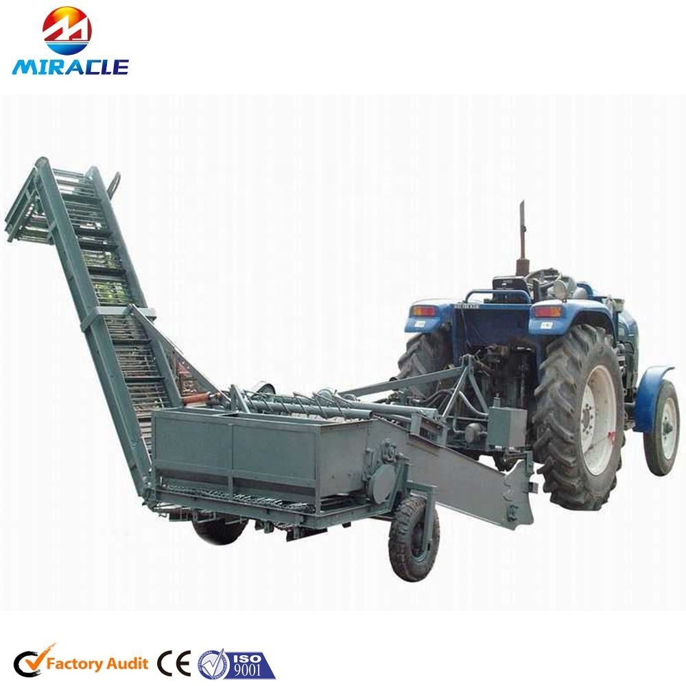 Tractor mounted Garlic Harvester/Double Row Potatoes Harvester with automatic discharging