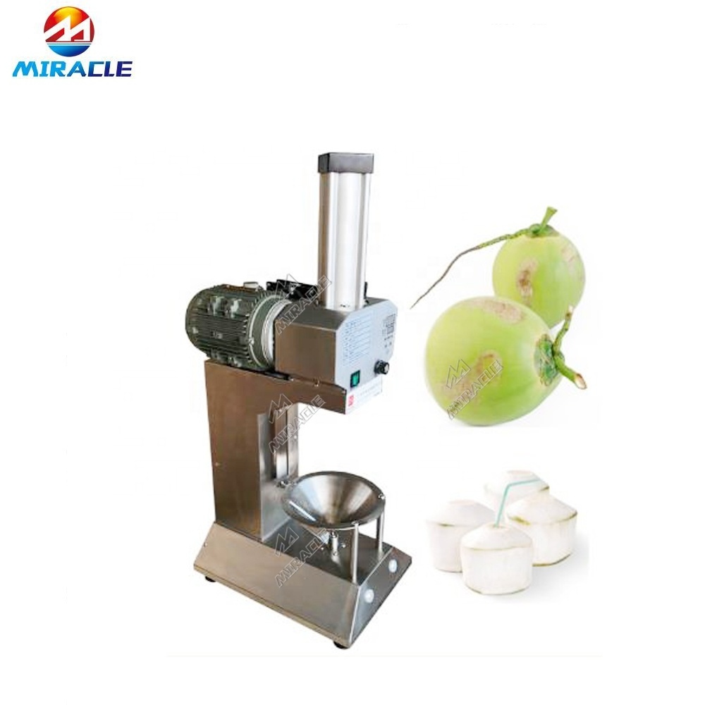 Stainless steel fresh coconut green skin peeling machine and coconut surface trimming machine