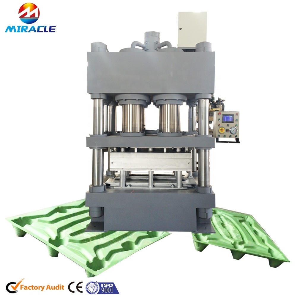 Hydraulic hot press wooden pallet/compressed wood pallet making machine from wood process line