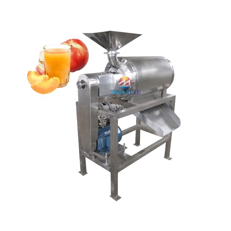 High efficiency fruit and vegetable pulper double channel mango pulp making pineapple strawberry juice machine