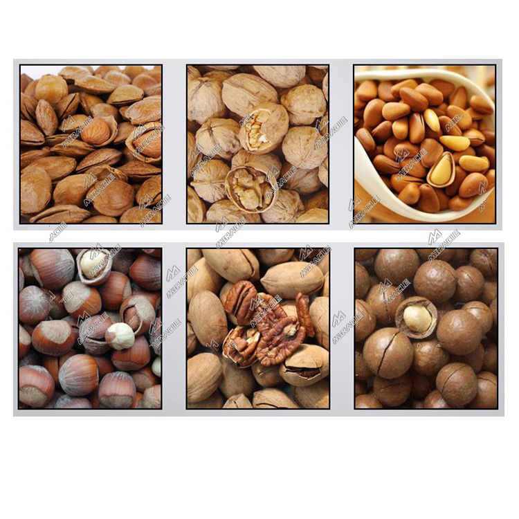 High Efficiency Hazelnut Breaker Machine Nut Cracker Machine Almond Shell Breaking Machine