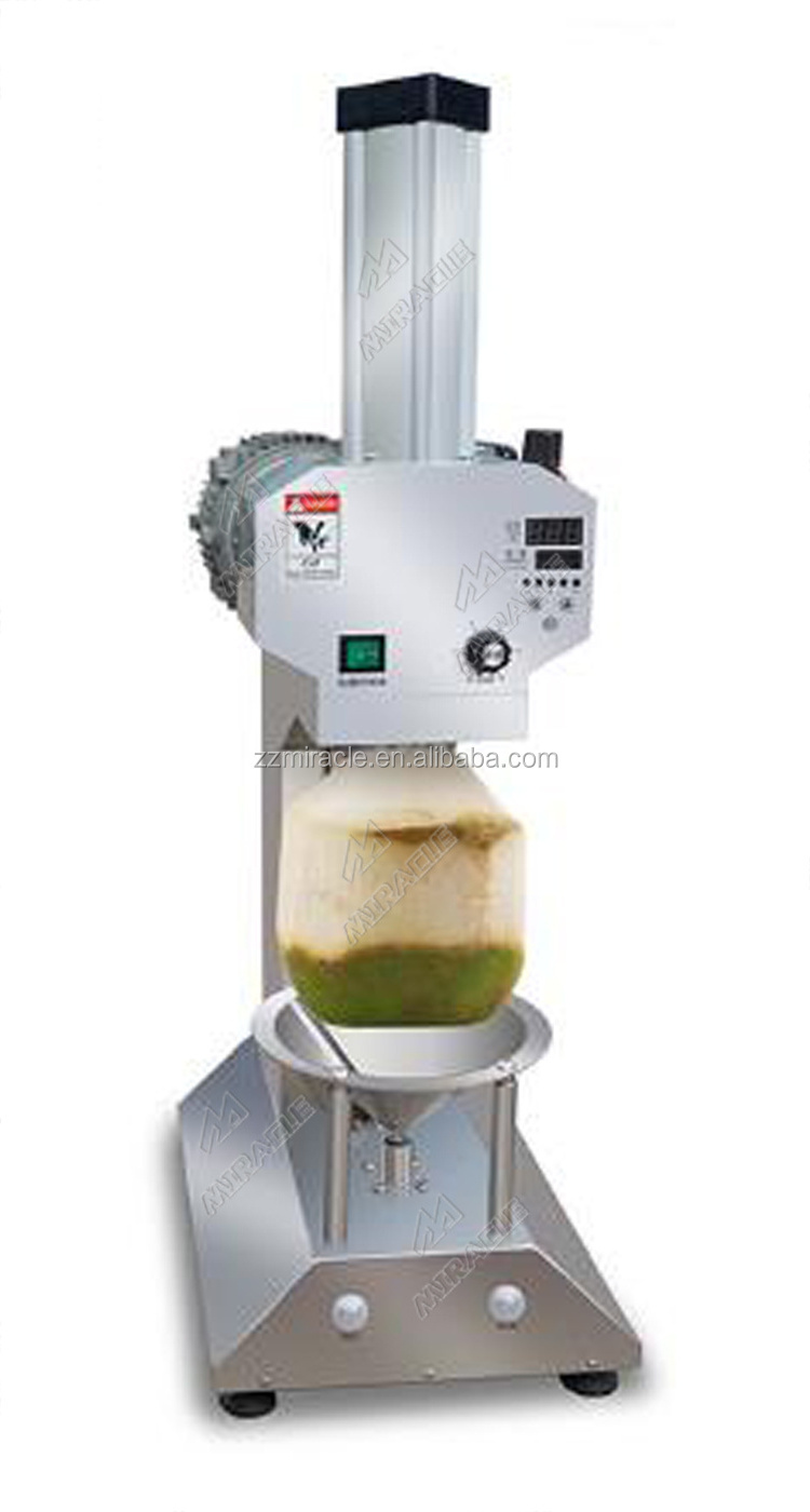 Stainless steel fresh coconut green skin peeling machine and coconut surface trimming machine