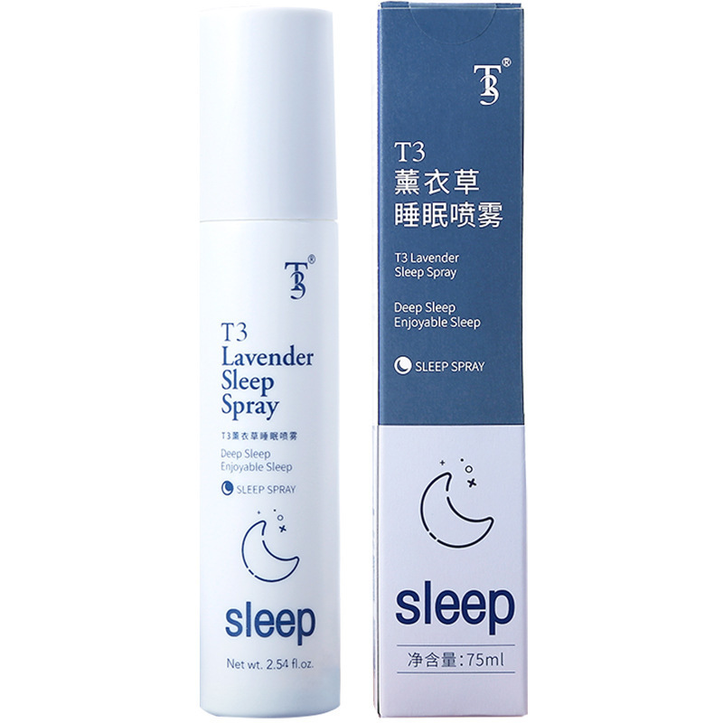 Best Selling 75ml Chinese OEM Sleep Improvement Stress Relief Soothing Essential Oil Lavender Sleep Spray