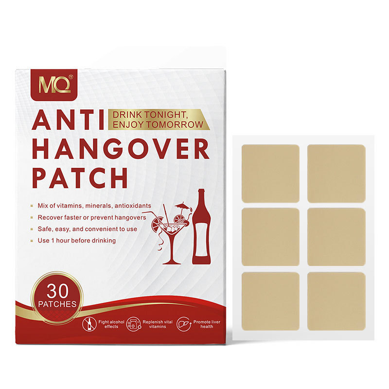 Private label  Wholesale OEM party vitamin b b12 transdermal complex anti alcohol hangover patch