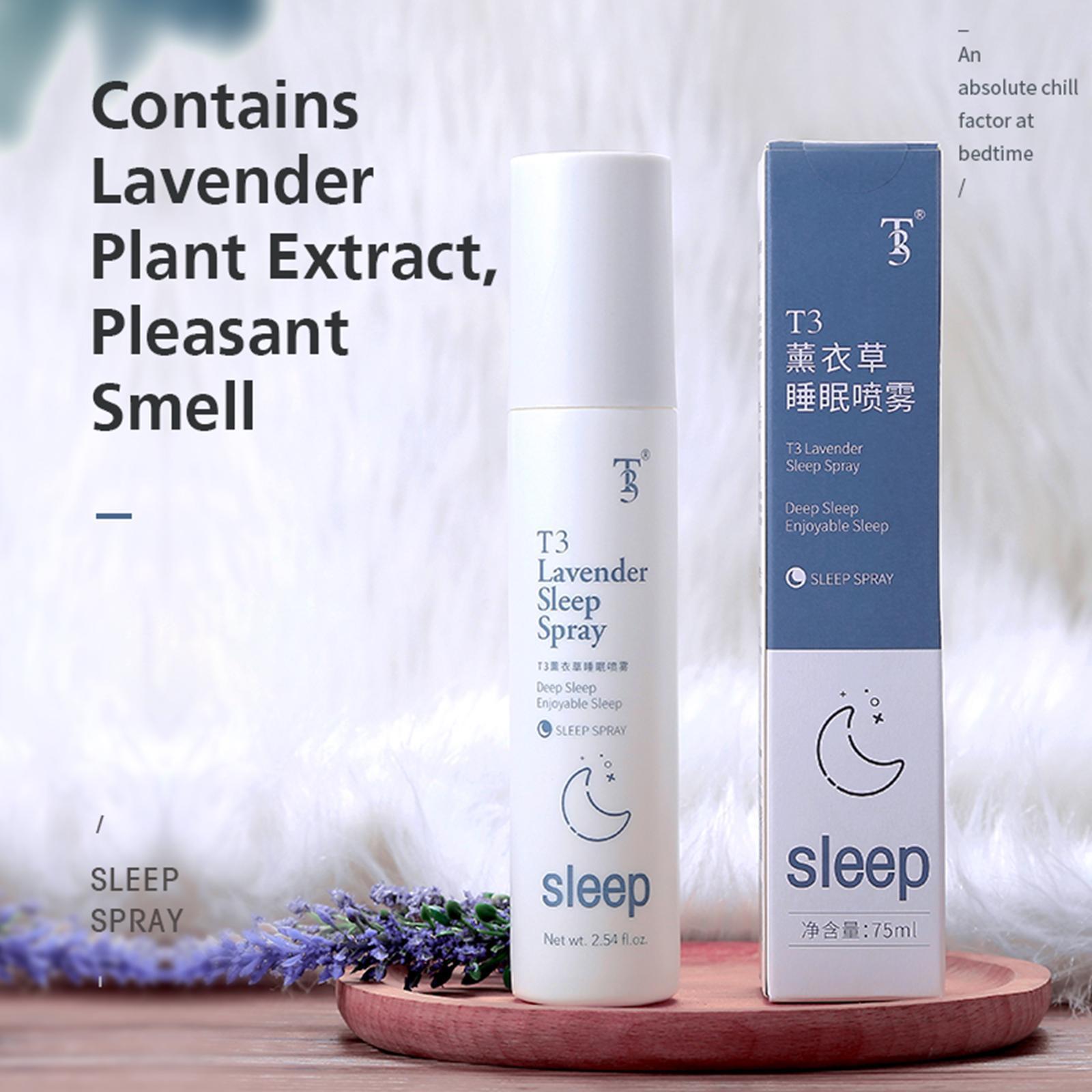 Best Selling 75ml Chinese OEM Sleep Improvement Stress Relief Soothing Essential Oil Lavender Sleep Spray