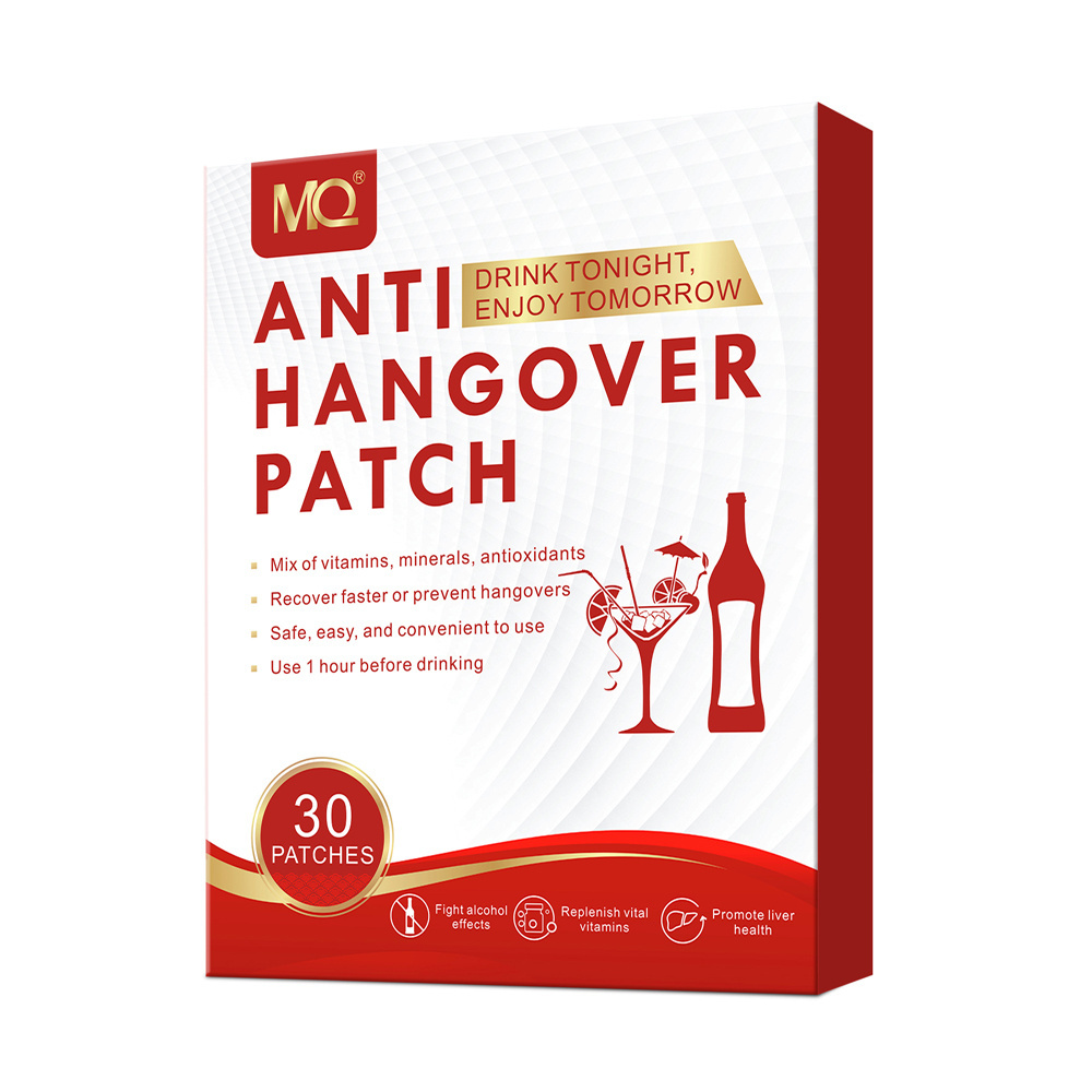 HOT!!! health care product wholesale anti hangover patch prevent headache vitamin b complex hangover patches