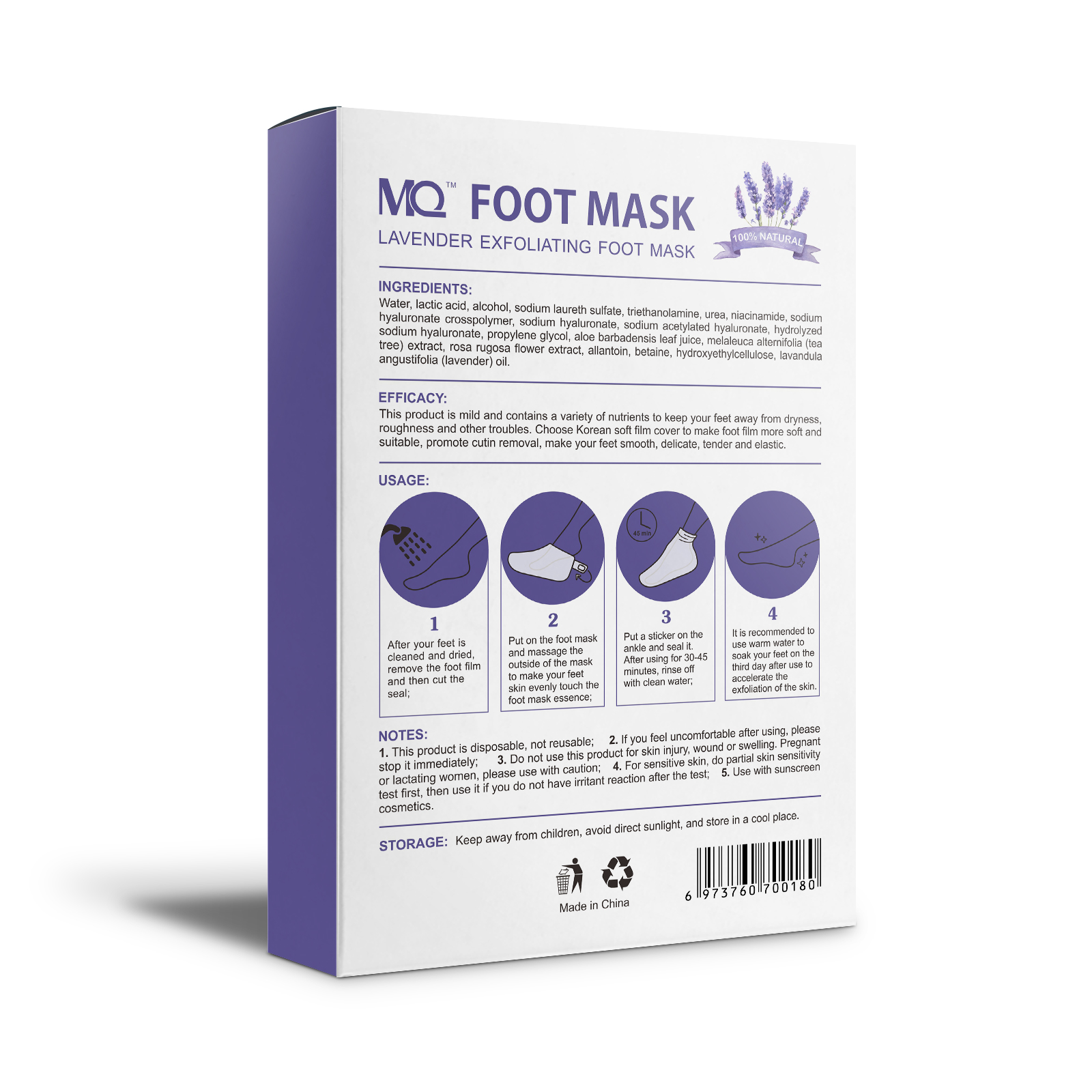 Hot sale relax hydrating foot mask repair and soften cracked heels moisturizing foot mask exfoliating  Whitening and softening