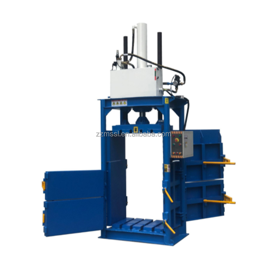 Vertical Hydraulic Cardboard Box Baling Press Hydraulic Carton Compress Baler Packing Machine