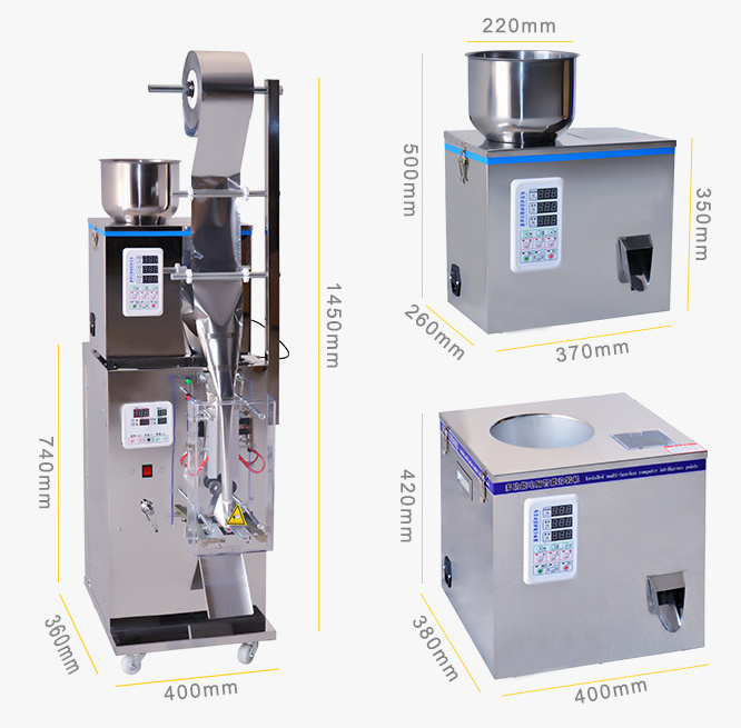 Automatic Tea Powder Coffee Nuts Weighing Filling Small Sachet Packing Machine Granular Multifunction Pouch Packing Machine