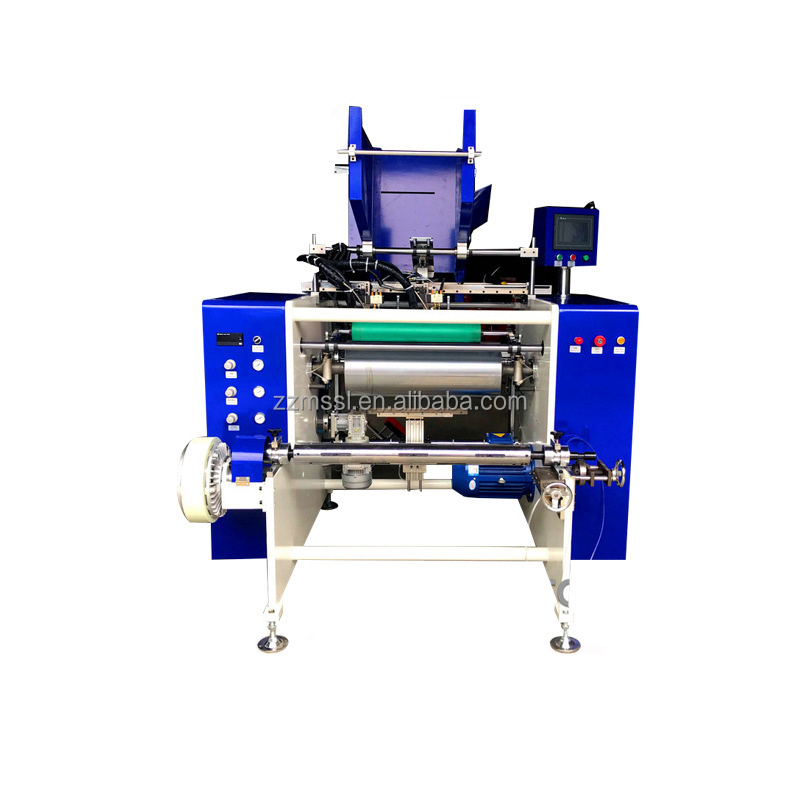 Fully Automatic Aluminium Foil Roll Rewinder Machine Aluminum Stretch Cling Film Foil Roll Rewinding Machine