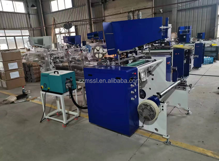 Fully Automatic Aluminium Foil Roll Rewinder Machine Aluminum Stretch Cling Film Foil Roll Rewinding Machine