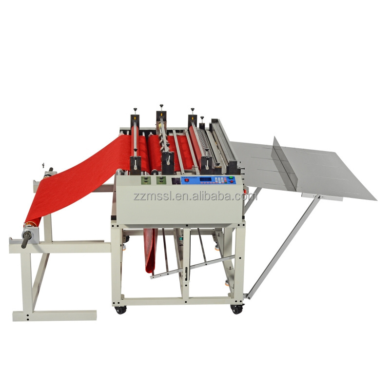 Automatic non-woven slicing machine gauze fiber cloth cutting machine polishing gauze knitted cloth cloth cutting machine