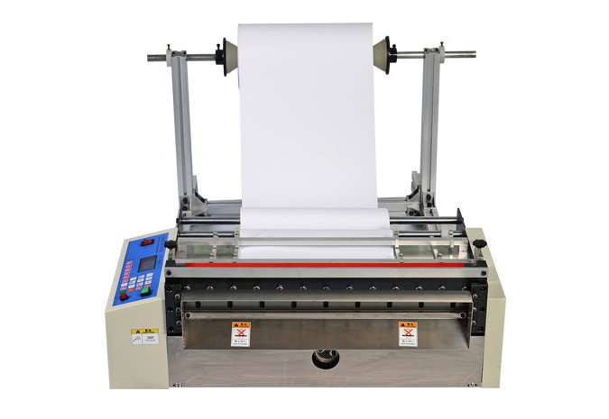 Automatic Electric Fabric Label A4 Paper Roll Slitter Cutter A4 A3 TPU Plastic Pvc Film Foil Cross Cutting Sticker Paper Machine