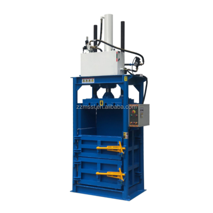 Vertical Hydraulic Cardboard Box Baling Press Hydraulic Carton Compress Baler Packing Machine