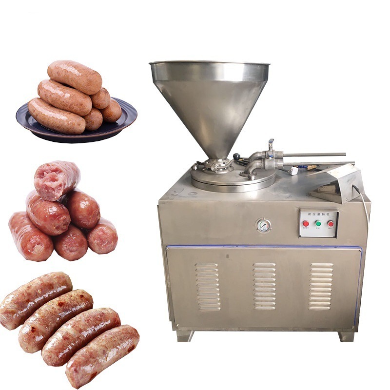 Hot Sale Horizontal Hydraulic Electric Sausage Stuffer For Food Factory