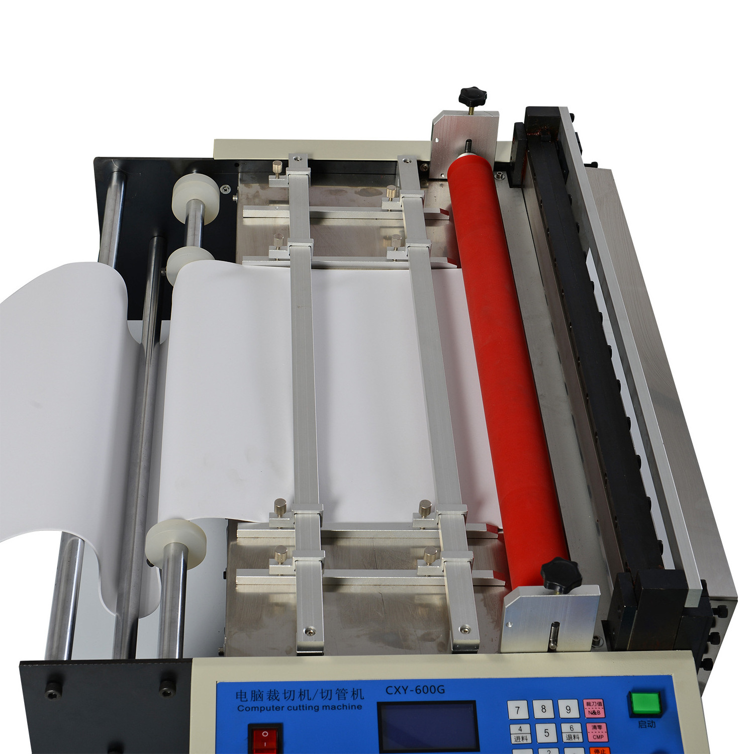 Automatic Electric Fabric Label A4 Paper Roll Slitter Cutter A4 A3 TPU Plastic Pvc Film Foil Cross Cutting Sticker Paper Machine