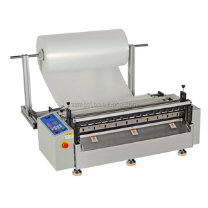 Plastic Film Cross Cutting Roll to Sheet Cutter Machine Paper Non Woven Cloth Small Electric Plastic Roll Cutter for Restaurant