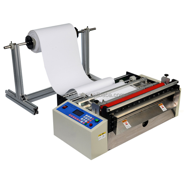 Automatic Electric Fabric Label A4 Paper Roll Slitter Cutter A4 A3 TPU Plastic Pvc Film Foil Cross Cutting Sticker Paper Machine