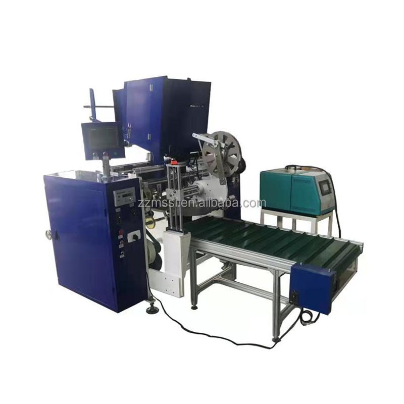 Fully Automatic Aluminium Foil Roll Rewinder Machine Aluminum Stretch Cling Film Foil Roll Rewinding Machine