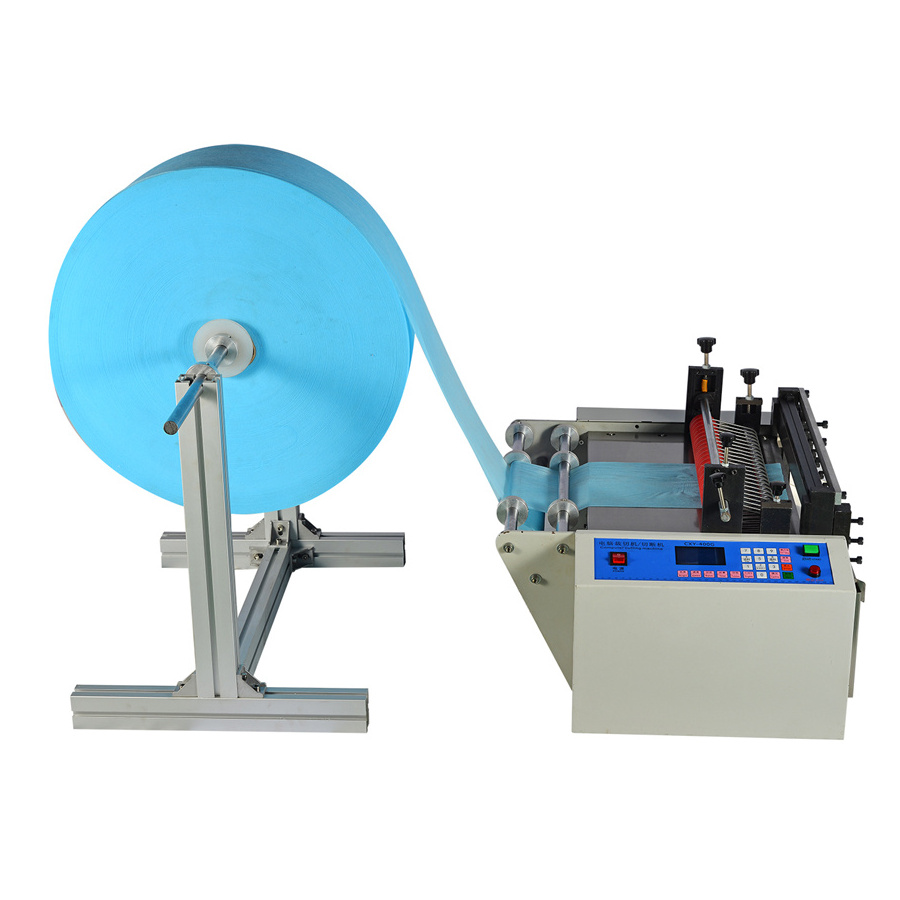 High Efficiency Automatic Blue Non-Woven Bubble/Film Packaging Film/ Desktop Charged Eye Roll Into Sheet Cutting Machine