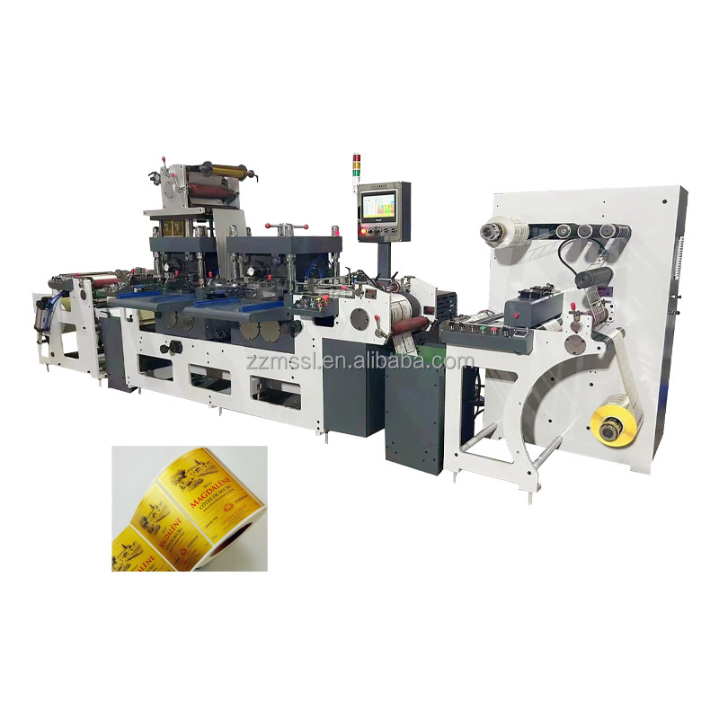 China Paper Label Hot Foil Stamp Flat Bed Die Cutting Converting Machine