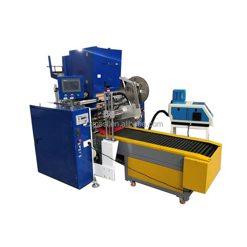 Fully Automatic Aluminium Foil Roll Rewinder Machine Aluminum Stretch Cling Film Foil Roll Rewinding Machine