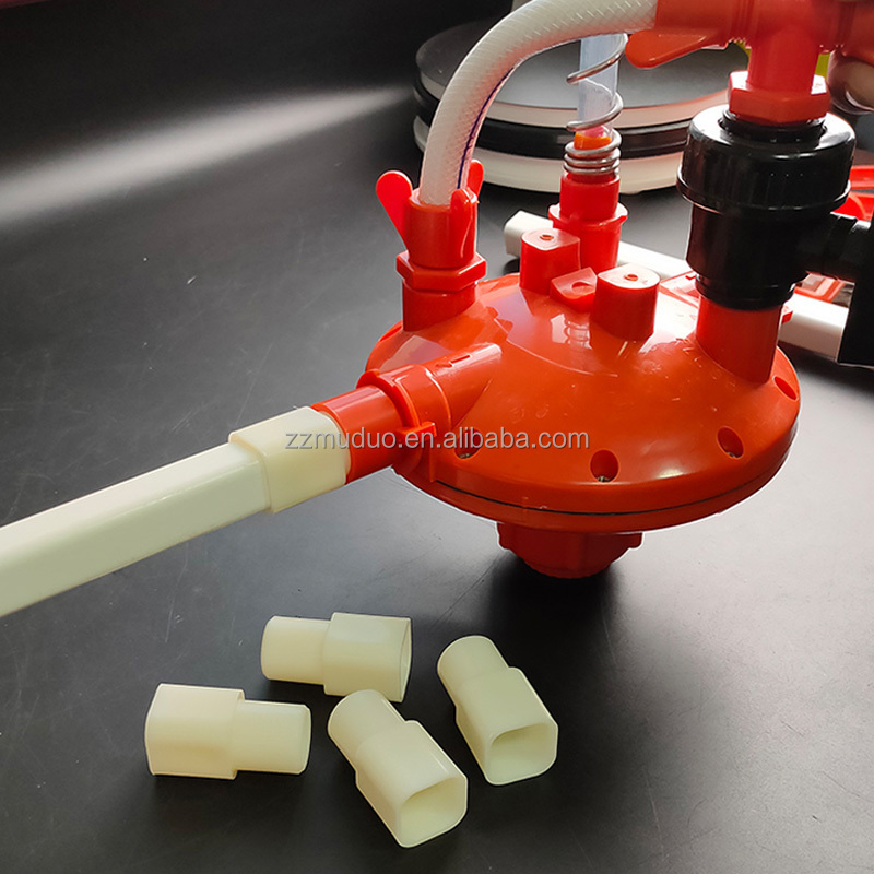 Plastic Square Hose Fitting Square to Round Water Pipe PVC Pipe Connector