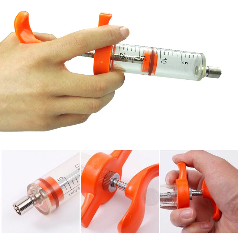 10ml 20ml Copper Head Continuous Poultry Injection Vaccine Syringe Gun with Dose Nut