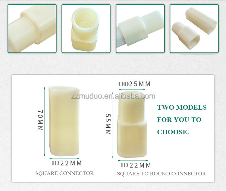 Plastic Square Hose Fitting Square to Round Water Pipe PVC Pipe Connector