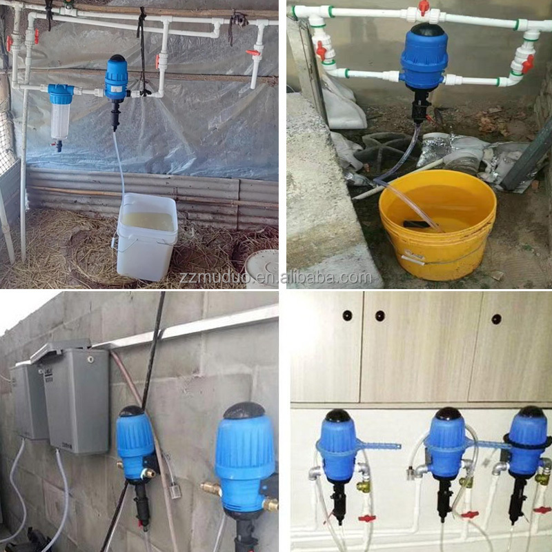 0.4-4% Automatic Agriculture Mini Proportional Doser Poultry Water Feeding System Chemical Dosing Pump