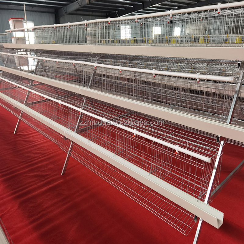 A Type 3 Tier 96 Chick Hen Breeding Cages Poultry Farm Layer Chicken Cage