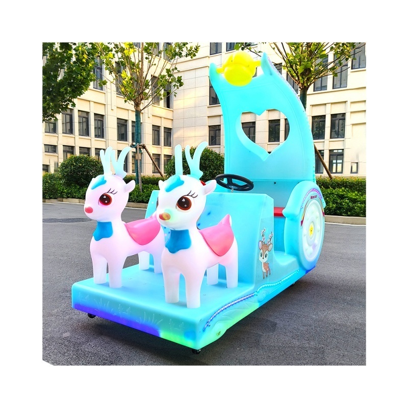 New cartoon shape rabbit elephant dinosaur luminous car square park shopping mall scenic spot parent-child bumper car