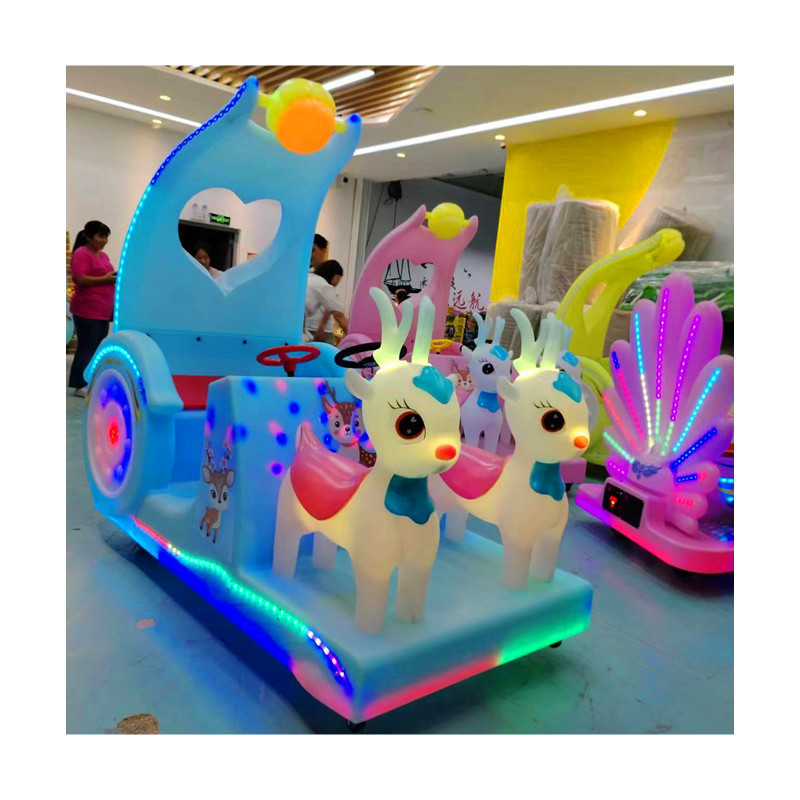 New cartoon shape rabbit elephant dinosaur luminous car square park shopping mall scenic spot parent-child bumper car