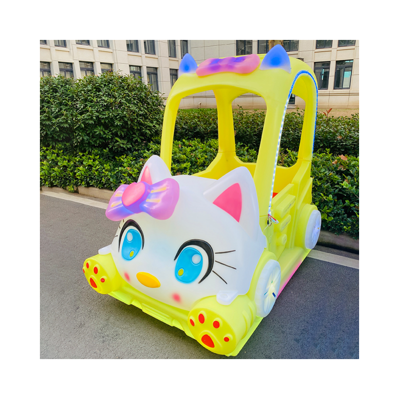 Square Gabon car light cat timing remote control manufacturers direct sales bumper car panda pleasure car project equipment