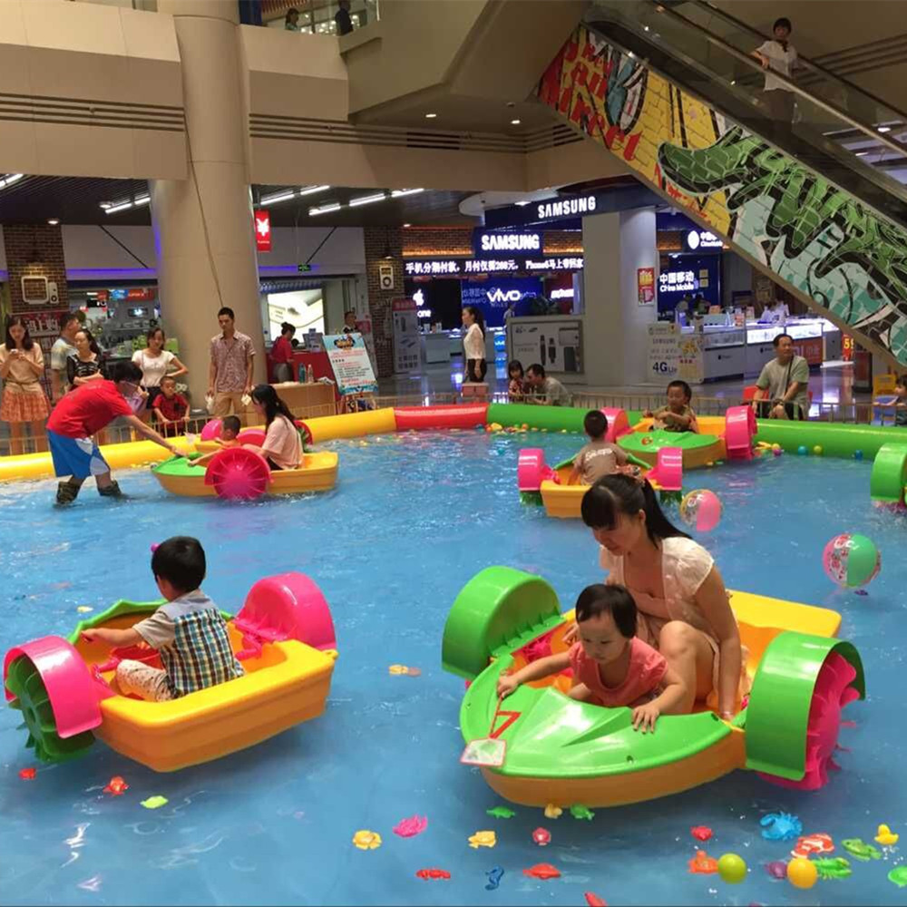 Commercial Water Park children's hand boat Light up bumper boat inflatable pool bracket pool  Aquapark