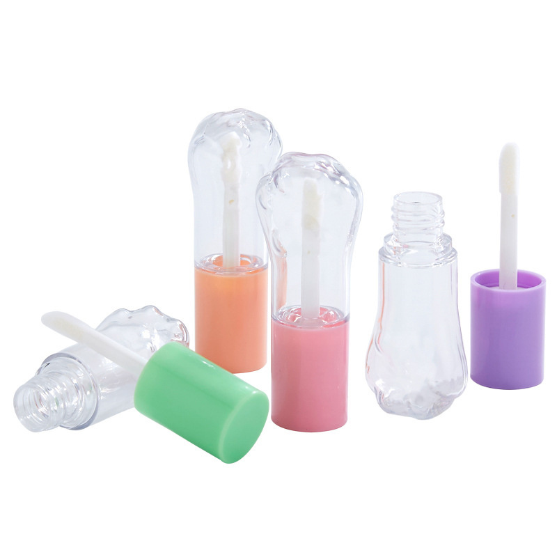 Cute Cat Claw Shape Lip Gloss Containers Large Capacity Lip Gloss Tubes 7ml Large Brush Lip Gloss Tubes