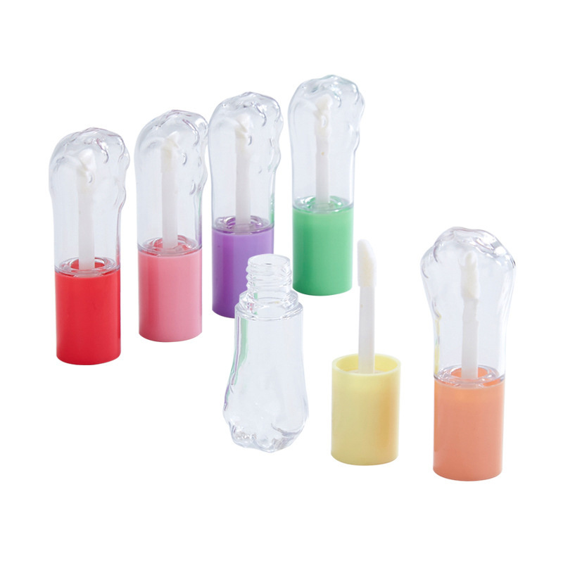 Cute Cat Claw Shape Lip Gloss Containers Large Capacity Lip Gloss Tubes 7ml Large Brush Lip Gloss Tubes