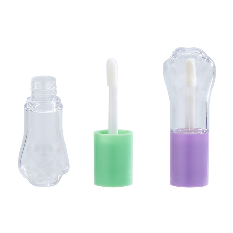 Cute Cat Claw Shape Lip Gloss Containers Large Capacity Lip Gloss Tubes 7ml Large Brush Lip Gloss Tubes