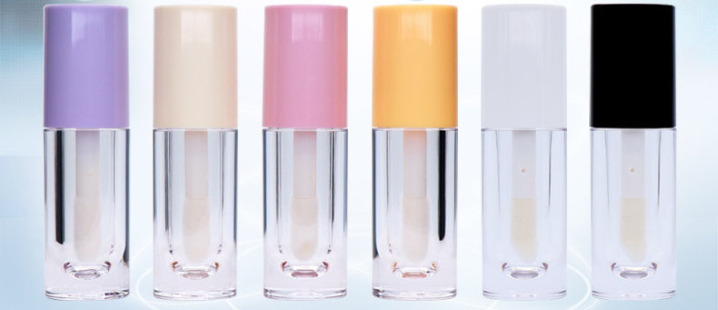 Nuo Hua Cute Custom Colors Round Lip Gloss Containers Large Capacity Lip Gloss Tubes 6ml Large Brush Lip Gloss Tubes