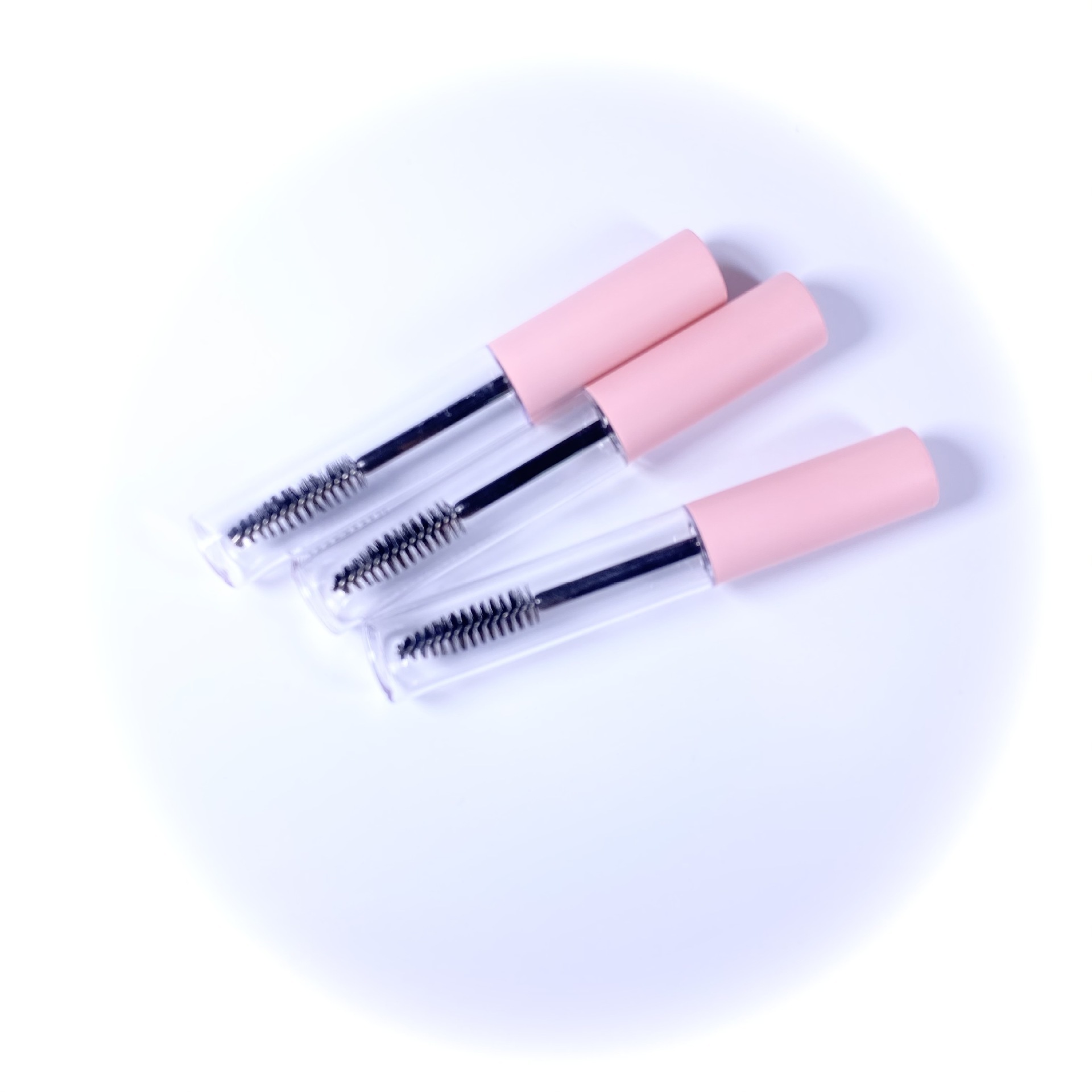 Custom LOGO Pink Matte Refillable Eyelash Glue Cream Container Wand Empty Lash 8ml 10ml Mascara Tube Bottle