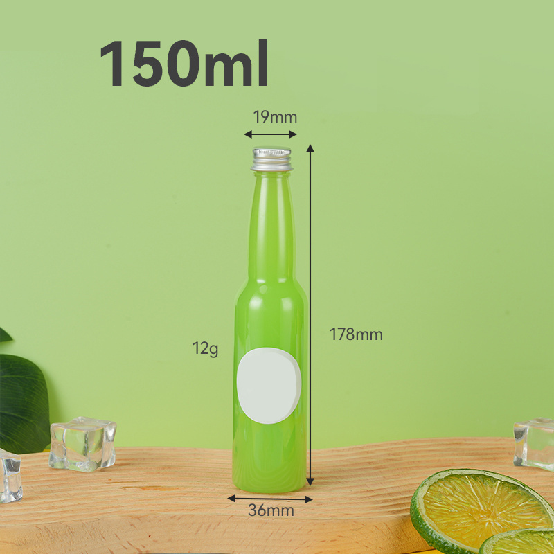 Mini PET juice bottle 50 ml 100 ml 150 ml Liquor Bottle For Juice Business