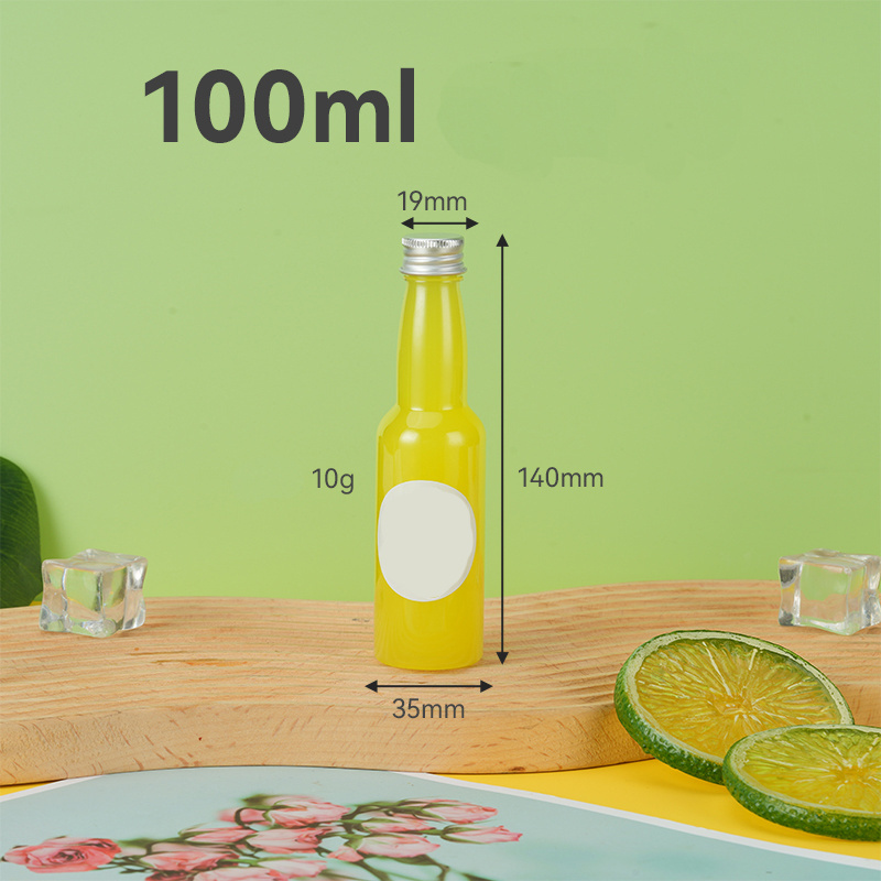 Mini PET juice bottle 50 ml 100 ml 150 ml Liquor Bottle For Juice Business