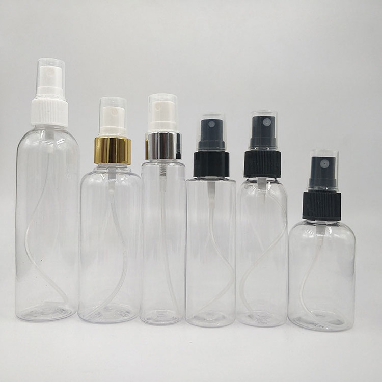 NH Wholesale Empty 1oz 10ml 30ml 50ml 60ml 100ml 120ml Round Shape Packaging Fine Mist Pet Plastic Facial Spray Bottle